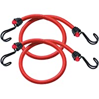 Los mejores  - Master Lock 3020EURDAT elásticas- Paquete de 2 Tensores- 60 cm Cuerda- Gancho Invertido-Optimo para Sujetar Cargas…